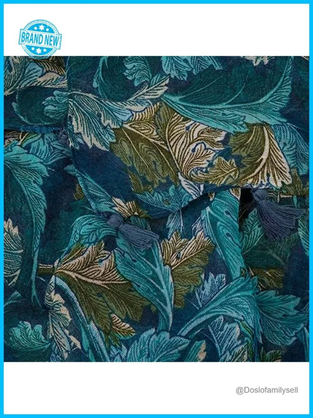 Large Boho Floral Voile Fringed Shawl Wrap for Women